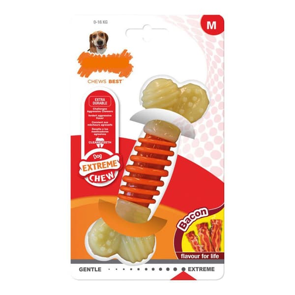 Tuggleksak för hundar Nylabone Extreme Chew Pro Action Bacon 12