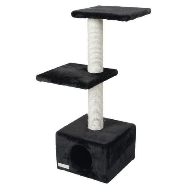 Klösbräda för katter Kerbl Venus Sweet Svart 30 x 30 x 85 cm Sisal Träd