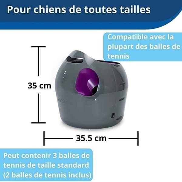 PetSafe automatisk hundbollskastare 30 fot. Grå och lila PTY00-14665 411446