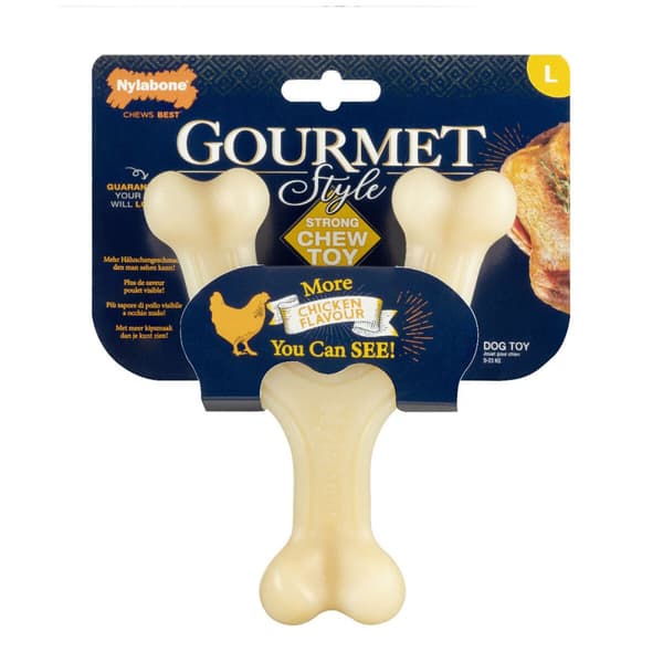 Hundleksak Nylabone Kyckling 11 Kräm djur
