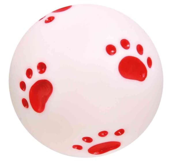 Bold med poter, legetøj til hunde, vinyl, ø 10 cm