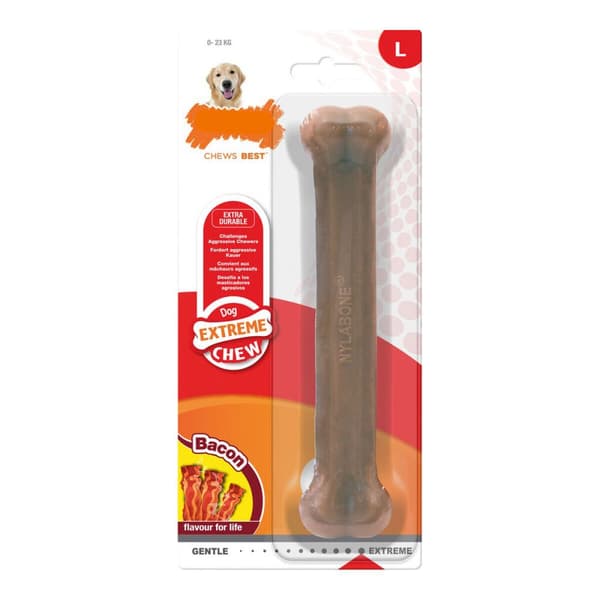 Koiran purulelu Nylabone Dura Chew Bacon Koko L Nylon