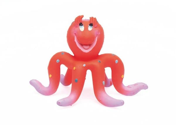 Lanco liten bläckfiskleksak i naturgummi