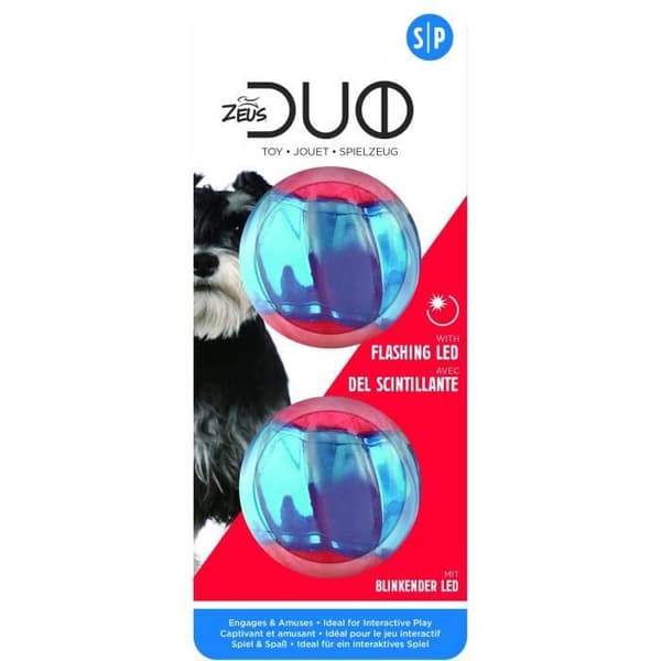 Zeus Duo Ball, 5cm med LED, 2st
