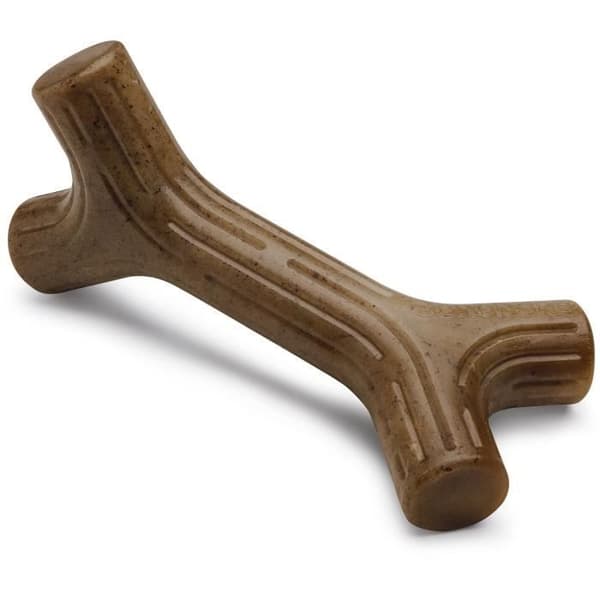 Benebone Chew stick leksak för vuxna hundar, storlek L, baconsmak, hållbar och resistent