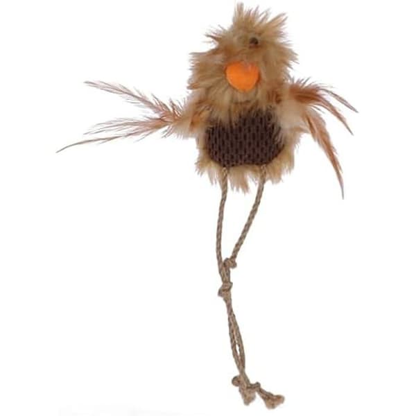 Kattleksak - Kerbl - Vildfågel - 27 cm - Fjädrar - Kattmynta