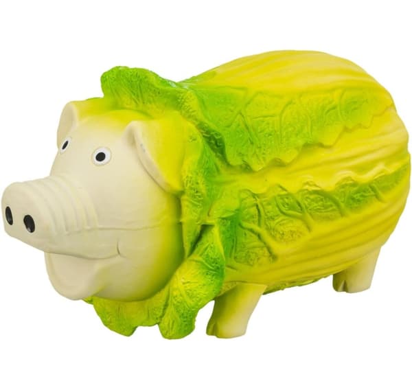Cabbage pig, latex, 23 cm, light green