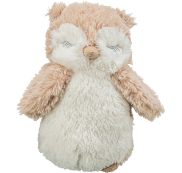 Owl, plush, recycled, 18 cm