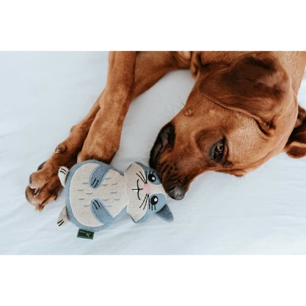 Plush legetøj til hunde Hunter Blå 100 % Genbrug Hamster