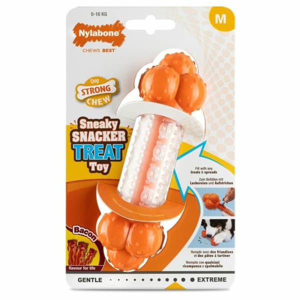 Koiran purulelu Nylabone Oranssi Bacon Keinotekoinen M