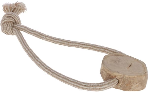 KERBL koiran hinaaja, lenkki, juutti/puuvilla, kahvipuu, 20 cm