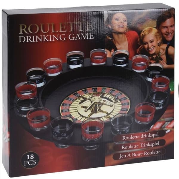 Dryckesroulette - Många Leksaker - Svart/Röd - Plast - Unisex - Från 18 år
