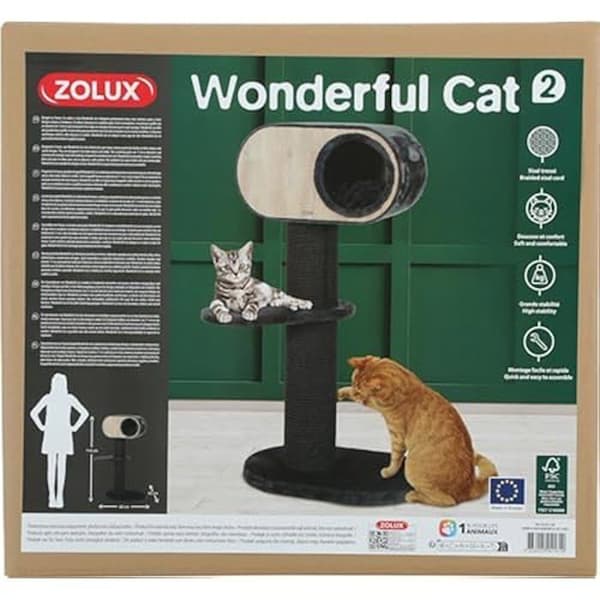 Katttillbehör - ZOLUX - AAC Wonderful Cat 2 Grå