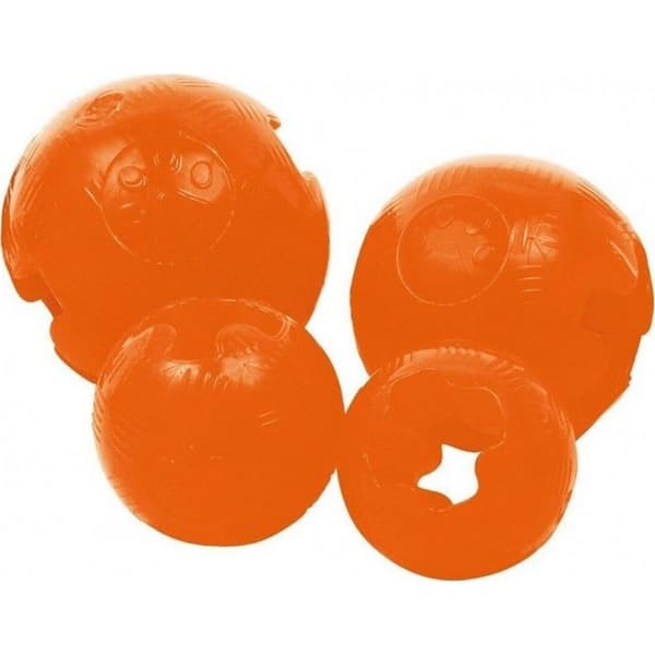 MYCKET RESISTENT ORANGE STORFORMAT 9,5 CM TERMOPLASTISK BOLLA FÖR STOR HUND