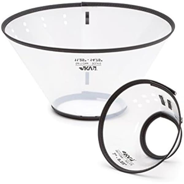 Halsband - KVP - Saf-T-Clear - Transparent plast - Vadderat - Justerbar för medelstora hundar
