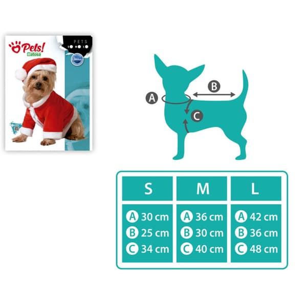 Hundkostym Tomte - M