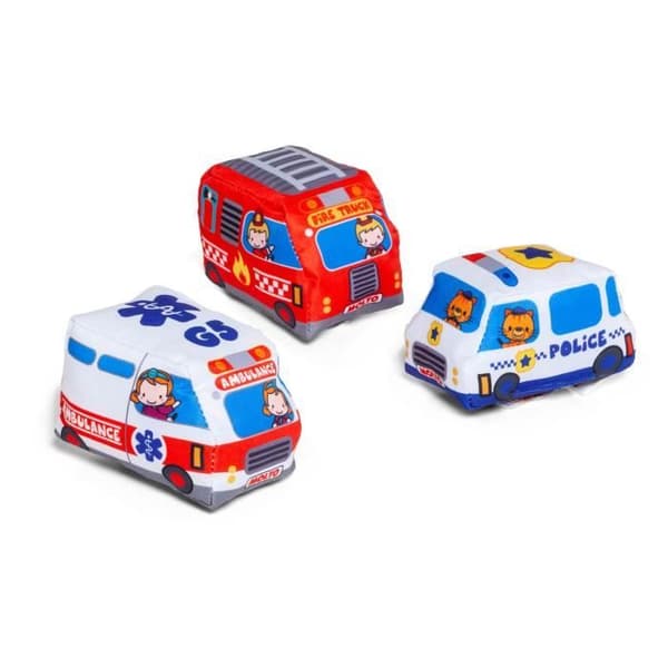 Molto Cars&Fun tygbilar - Leksak - Flerfärgad - Blå - Tyg