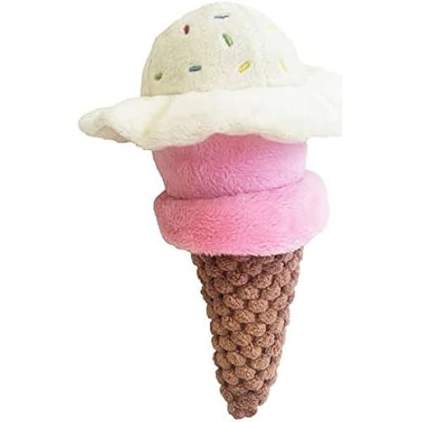 Mjukleksak för hund - GLORIA - Gloicecream - Mini - Polyester - EVA gummi - Glassmönster
