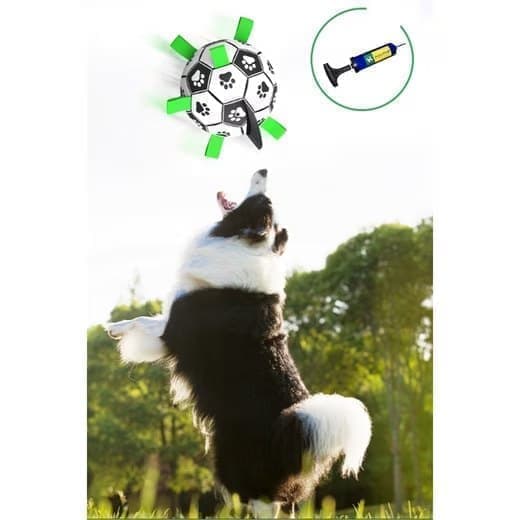Animal Intelligence Toy Koiran lelupallo - Koiran jalkapallo kahvalla ja pumpulla