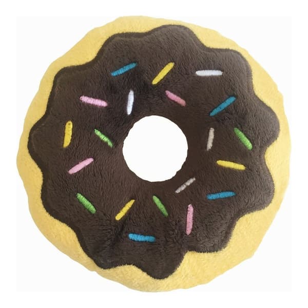 Mjuk leksak för hundar Gloria 3 x 5 x 14 cm Choklad Donut Brun