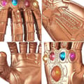 Miniatyrbild 2 av 4: INN PVC-leksakshandskar med LED-ljus cosplay-handskar lämpliga för vuxna med självlysande ädelstenshandskar infinity war