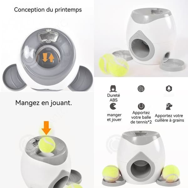 INN Automatisk bollkastare för hundar Mini Inkluderad 2 bollar Multifunktionell automatisk bollkastare Behöver inte laddas