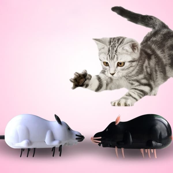 TD® leksak katt mus elektronisk mekanisk interaktiv solid elektrisk brus vibration billiga husdjur hund