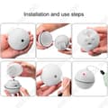 Miniatyrbild 4 av 4: TD® Ball Cat Toy Ball Automatisk Plast Led-ljus Träningsspel Intuitivt Husdjur Hund Domestic Interactive