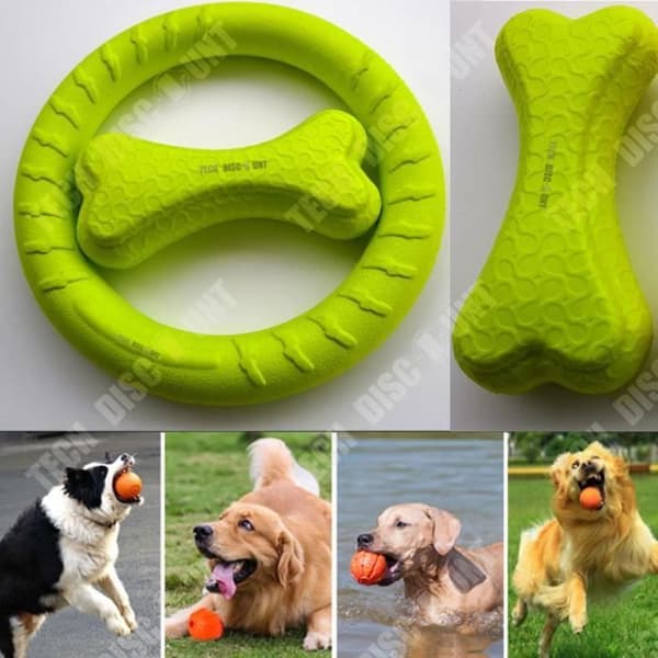 TD® Toy Hund Katt Husdjur Plast Billigt Resistant Anti-Ryck hundträning Bite Bar Ball