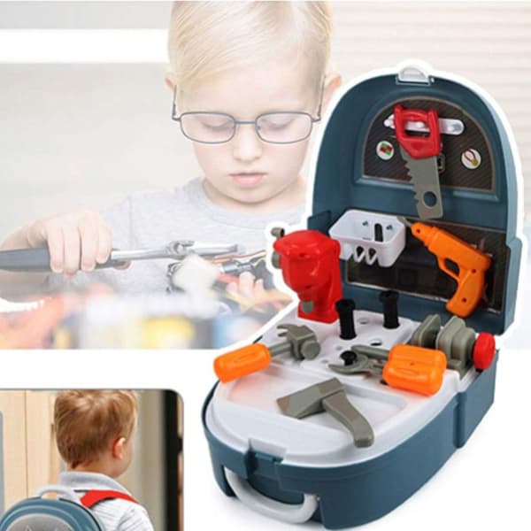 Reparationskit leksak - TECH DISCOUNT - Ryggsäck 2 i 1 - Rollspel Barn