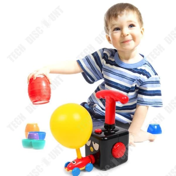 TD® Pussel bil pneumatisk ballong för barn Tecknad flygande uppblåsbar ballong bil pneumatisk bilset leksak