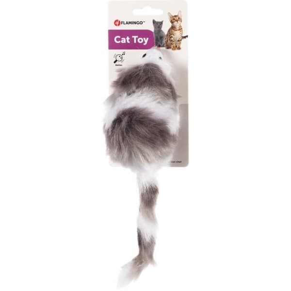 Leksak Mus Grå. 27 cm. för katter.-Flamingo Pet Products 16,000000