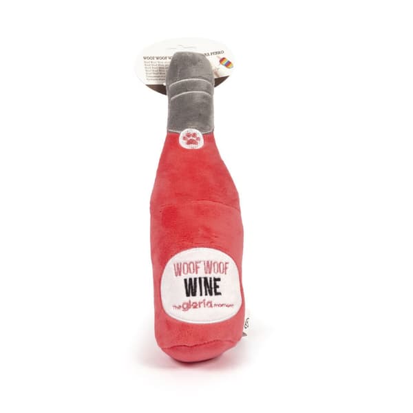 Pehmolelu koiralle Gloria Woof Woof Wine Pinkki Polyesteri polypropeeni