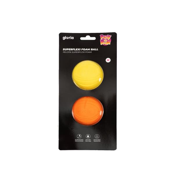 Lemmikin pallo Gloria PLAY AND RUN Keltainen Vaahto TPR M 6,35 cm 2 osaa