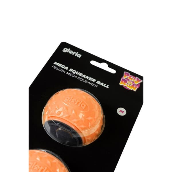 Kæledyrsbold Gloria PLAY AND RUN Orange TPR M 6,35 cm 2 enheder