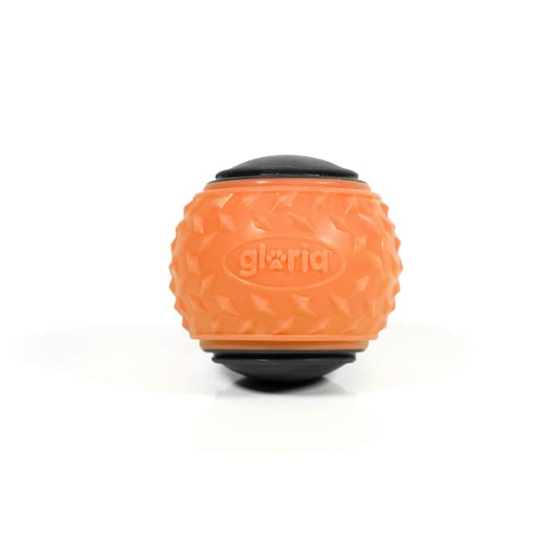 Kæledyrsbold Gloria PLAY AND RUN Orange TPR M 6,35 cm 2 enheder
