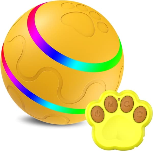 Activation Ball Interactive - Ravisteleva pallolelu pienille, keskikokoisille ja suurille koirille Keltainen