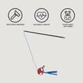 Miniatyrbild 9 av 9: Kattleksaken Spider-Man Röd 3,0 x 7,0 x 46,0 cm Plast