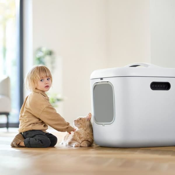 Kattlåda Rotho Biala XL Vit Plast