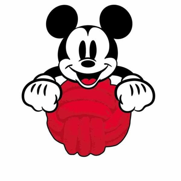 Legetøj til hunde Mickey Mouse Rød 10,5 x 14,5 x 6 cm