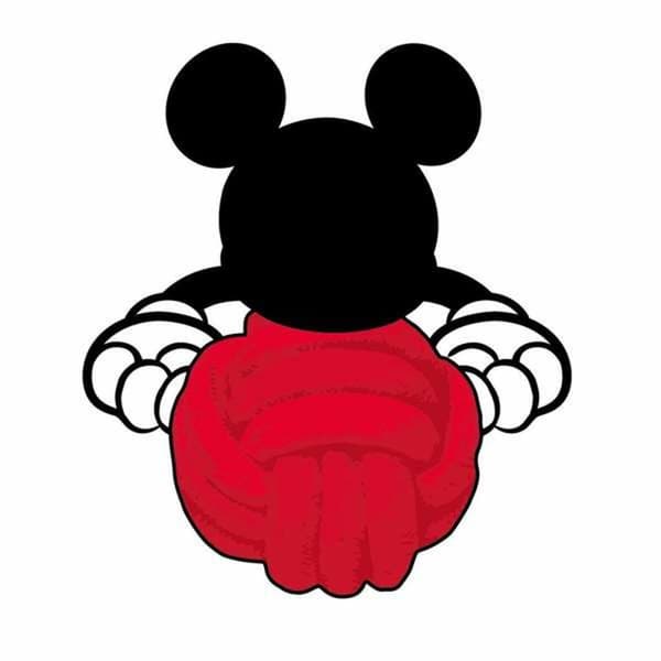 Koiranlelu Mickey Mouse Punainen 10,5 x 14,5 x 6 cm