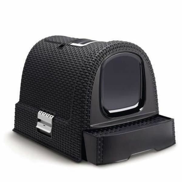 Kattlåda Curver Antracitgrå 51 x 38,5 x 39,5 cm Plast (Plast)