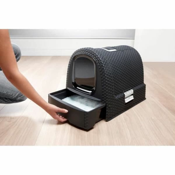 Kattebakke Curver Antracit 51 x 38,5 x 39,5 cm Plastik (Plastik)