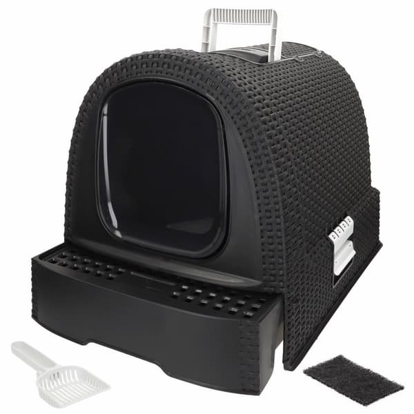 Kattebakke Curver Antracit 51 x 38,5 x 39,5 cm Plastik (Plastik)