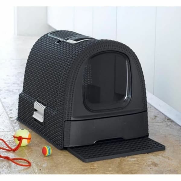 Kattebakke Curver Antracit 51 x 38,5 x 39,5 cm Plastik (Plastik)