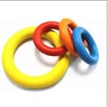 Miniatyrbild 2 av 3: Hundens Anti-Bit Träningsring ø9 cm av gummi - ass. färger
