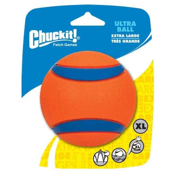 CHUCKIT! Ultra slitstark 1-PK XL gummiboll Ø 9cm - För hundar