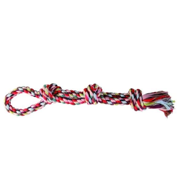 Lekrep - TRIXIE - Denta Fun - 60 cm - Bomullsblandning - För medelstora hundar
