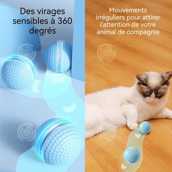 INN Laserleksak för katt 36mm känslig rotation 360 grader 2 spellägen typ C laddning intelligent interaktiv boll