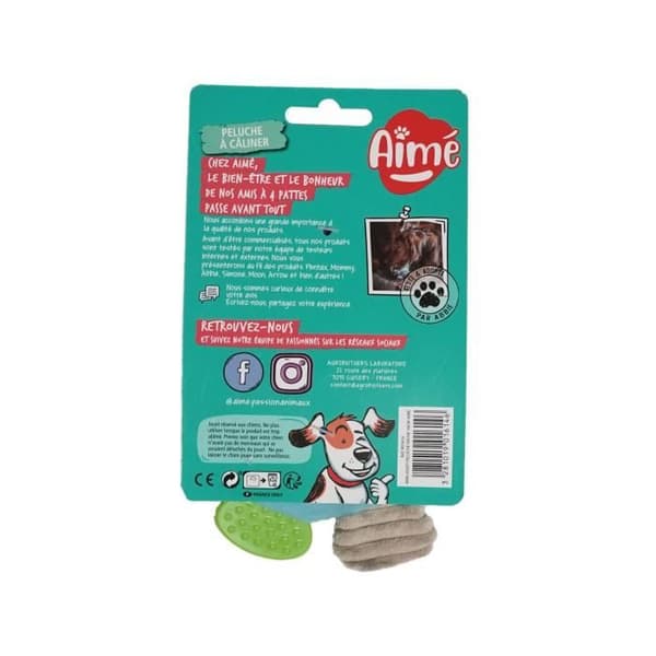 Pehmolelu - AIME - Lehmä - Ympäristöystävällinen - Pehmeä - 16 cm